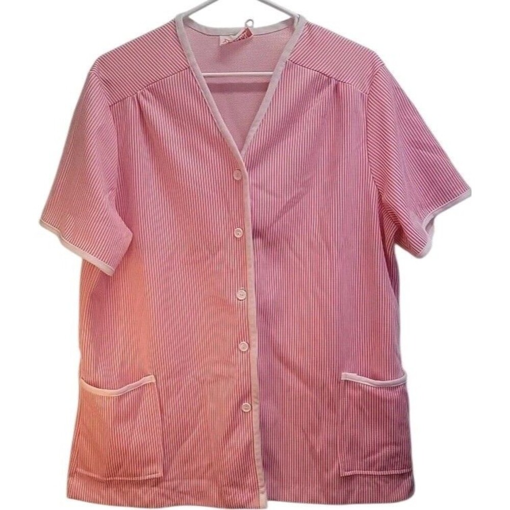 Alaten Of New York 70s Womens Smock Button Up Vintage Shirt 2x